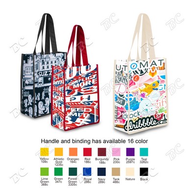 5 Oz. Full Color Cotton Canvas Tote Bag (11"x 15.5" x 6")
