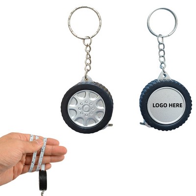 Mini Tape Measure Keyring