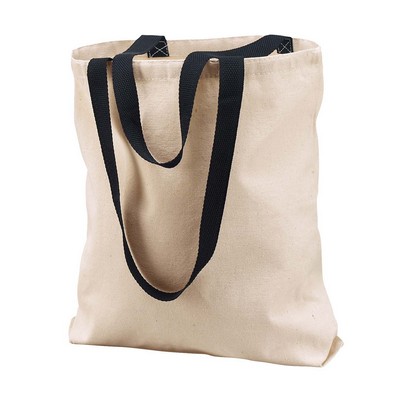 Liberty Bags® Natural Tote w/Contrast-Color Handles