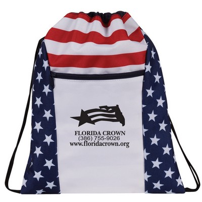 Stars & Stripes Drawstring Backpack