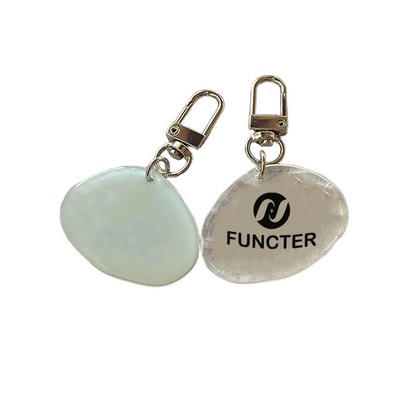 Custom Acrylic Round Keychain Pendant Key Ring