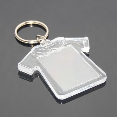 Acrylic Key Tags In T-Shirt Shape