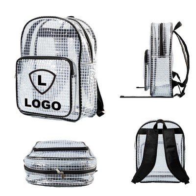 Antistatic Grid Double-Shoulder Bag