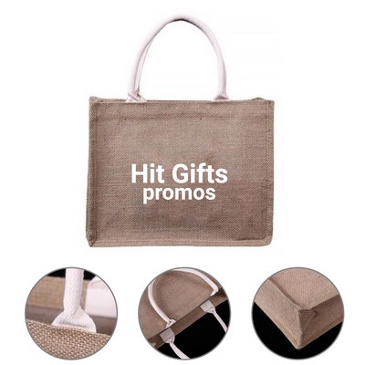 Jute Grocery Tote Bag