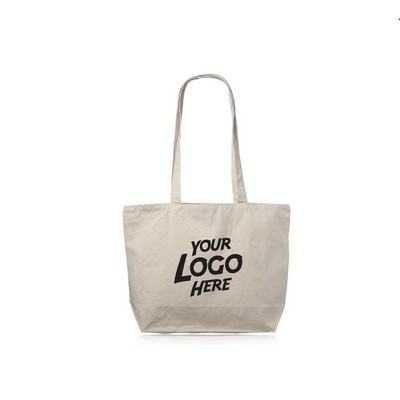 Cotton Canvas Totes with Zipper Closure