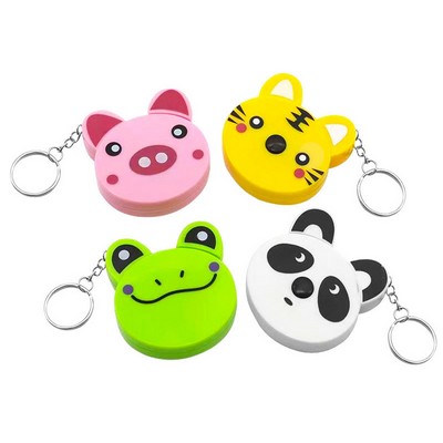 Cartoon Animal Plastic Retractable Measure Tape