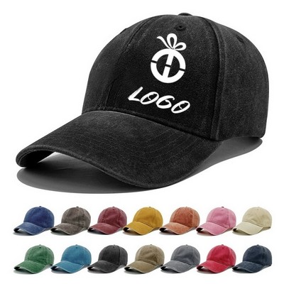 Adjustable Cotton Baseball Cap Low Profile Hat