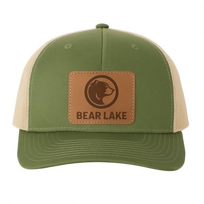 Richardson Trucker Rope Hat W/Leather Patch Or Embroidery