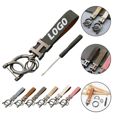 Leather Car Key Chain