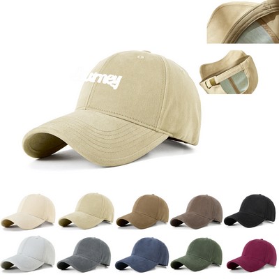 Washed Cotton Structured Baseball Cap
