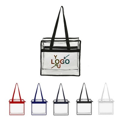 Transparent Stadium Zip Tote
