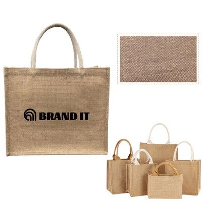 Burlap Jute Tote Bag