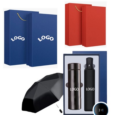 Thermos Flask and Umbrella Business Gift Set