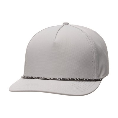 FLIN FLON, 5 Panel, Performance Polyester, Structured, Rope Cap