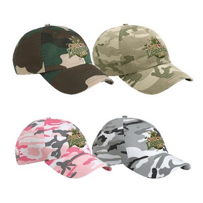 Valucap VC300A Camo Bio-Washed Unstructured Cap