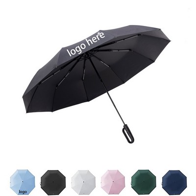 Ring Buckle Automatic Umbrella With Uv Protection