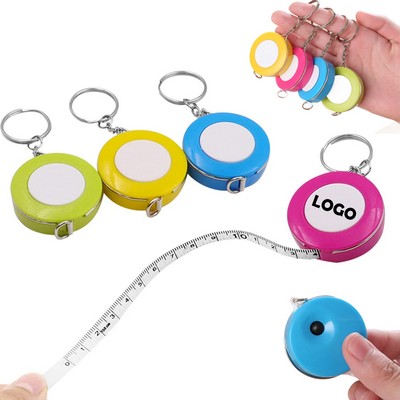 Mini Retractable Tape Measure Keychain
