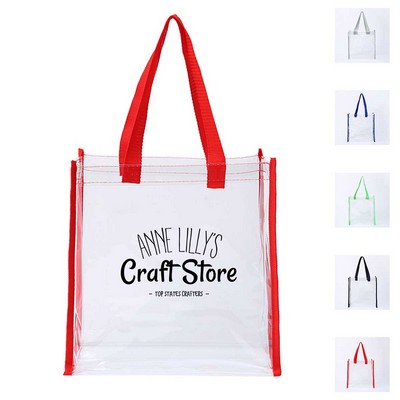 Clear PVC Plastic Tote Bag