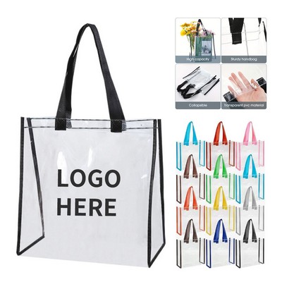 Transparent PVC Stadium Tote