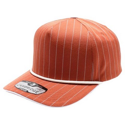 Pit Bull Cambridge 5-Panel Pinstripe Snapback Hat w/Rope