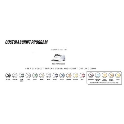 Titleist Tour Performance Custom Script Hat