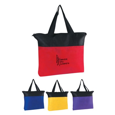 Non-woven Zippered Recycled Tote Bag