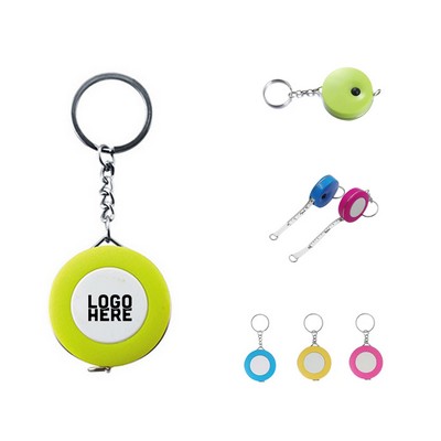 Round Tape Measure With Carabiner