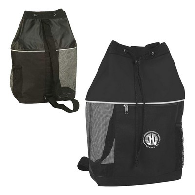 Drawstring Beach Tote